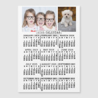 Kalenderjahr 2025 - Weißes Jahr | Foto Template Ma