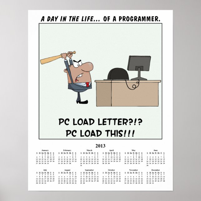 Kalenderprogramm 2013 poster (Vorne)