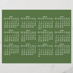 Kalendervorlage 2015 flyer