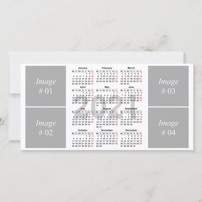 Kalendervorlage 2021 dankeskarte (Vorderseite)