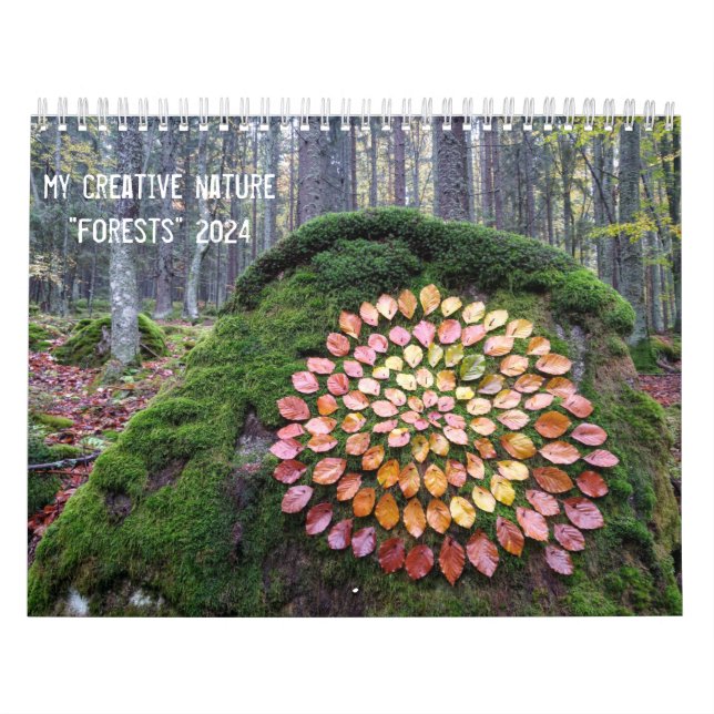 Kalenderwälder 2024 Art Landart Kalender (Titelbild)