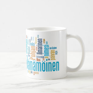 Kaleva Wordcloud Tasse