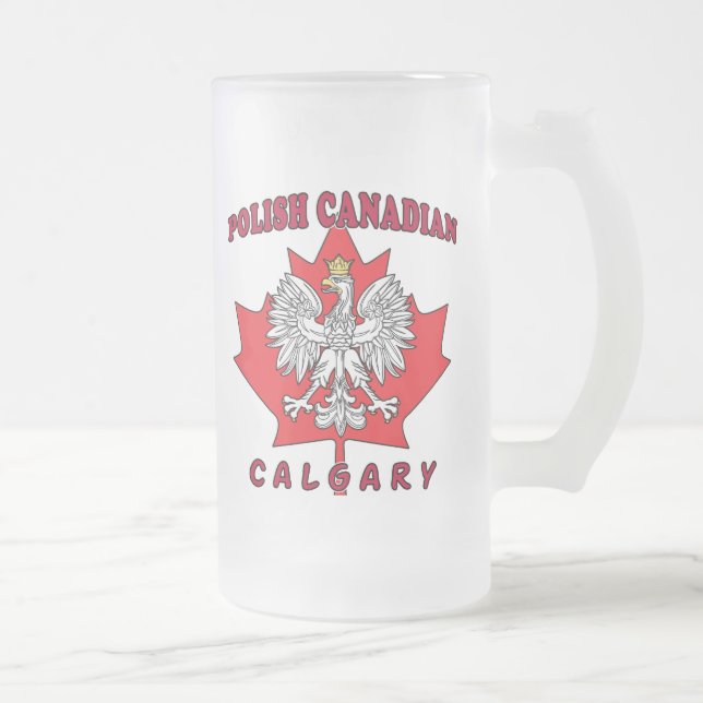 Kalgary Polnisch Kanadischer Leaf Mattglas Bierglas (Rechts)