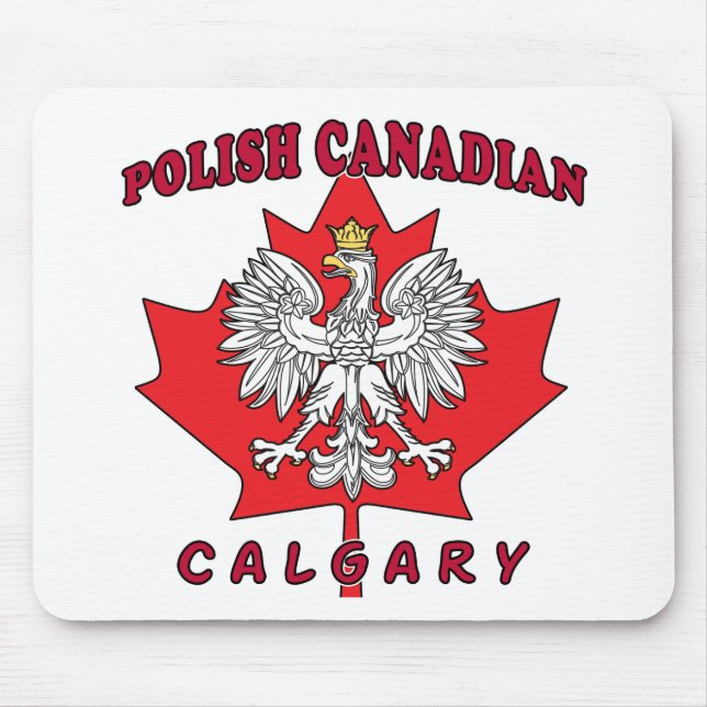 Kalgary Polnisch Kanadischer Leaf Mousepad (Vorne)