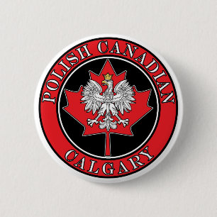 Kalgary Runde Polnisch kanadisches Leaf Button