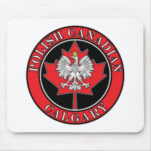 Kalgary Runde Polnisch kanadisches Leaf Mousepad