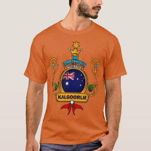 Kalgoorlie City Pride Golden Australian Flag Soul T-Shirt
