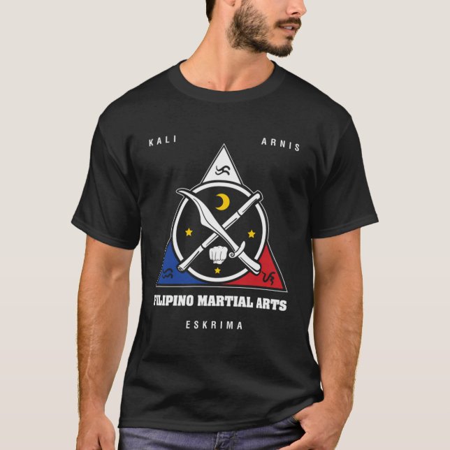 Kali Arnis Filipino Kultur der Kampfkünste T-Shirt (Vorderseite)
