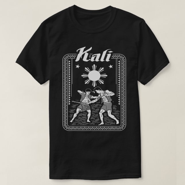 Kali Filipino Martial Arts Philippines Gift TShirt (Design vorne)