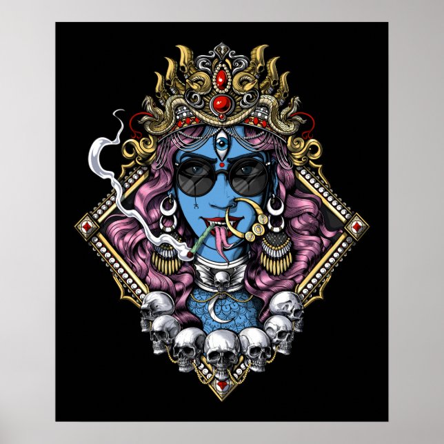 Kali Hinduismus Goddess Poster (Vorne)