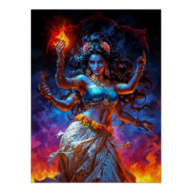 Kali im Tanz Poster (Vorderseite)