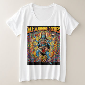 Kali-Kriegergöttin Große Größe T-Shirt