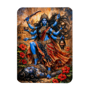 Kali-Tanz auf Shiva Magnet