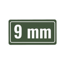 Kaliber Organisation Labels 9 mm
