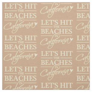 KALIFORNIA BEACHES kundenspezifisches Farbstoff Stoff