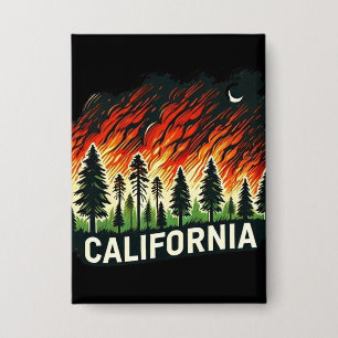 KALIFORNIA FIRE Schlüsselanhänger Button