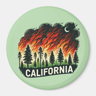 KALIFORNIA FIRE Schlüsselanhänger Magnet