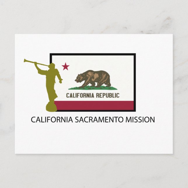 KALIFORNIA SACRAMENTO MISSION LDS CTR POSTKARTE (Vorderseite)