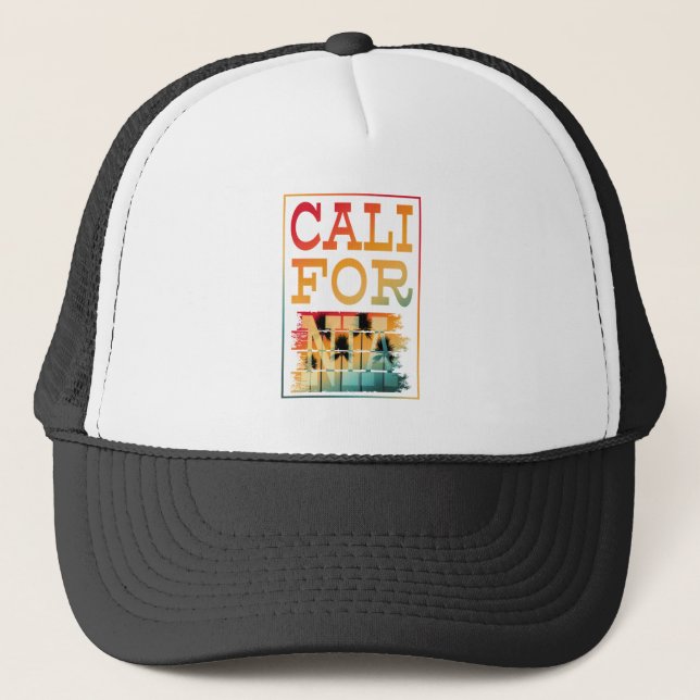 KALIFORNIA SOMMERSTRAND TRUCKERKAPPE (Vorderseite)