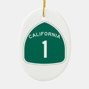 Kalifornien 1 keramik ornament