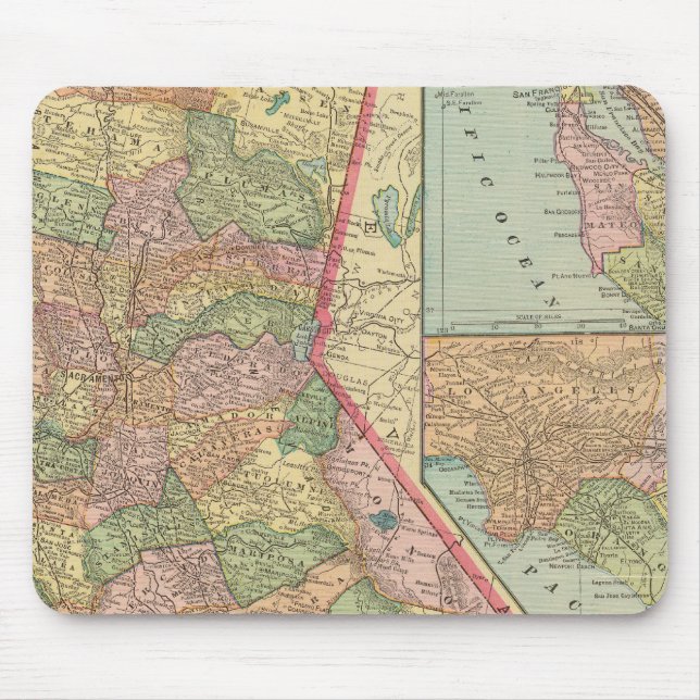 Kalifornien 3 mousepad (Vorne)