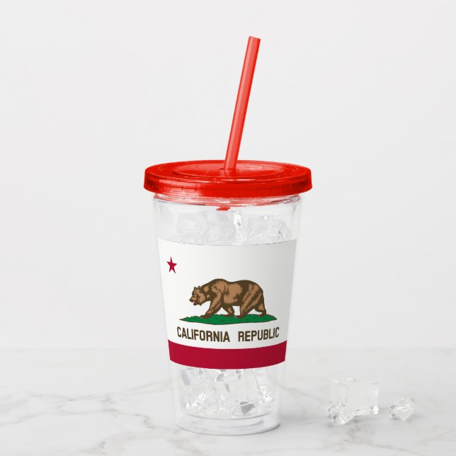 Kalifornien Acryltrinkbecher (Rückseite Ice)