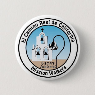 Kalifornien-Auftrag-Wanderer-Knopf Button