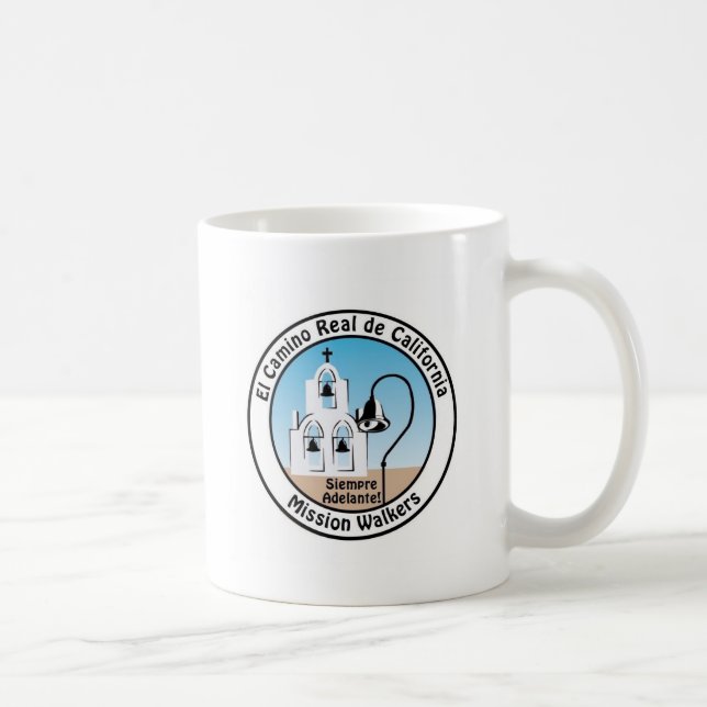 Kalifornien-Auftrag-Wanderer-Tasse (Logo zwei) Kaffeetasse (Rechts)