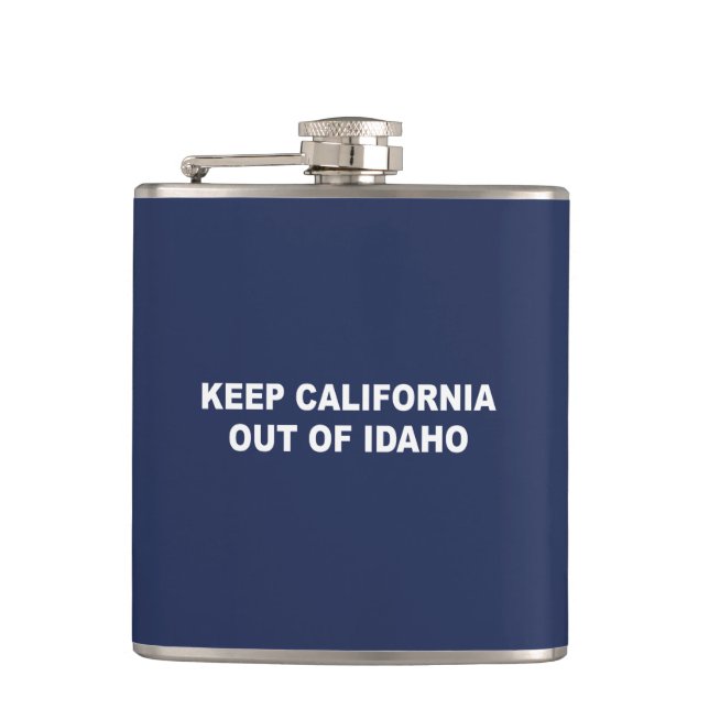 Kalifornien aus Idaho behalten Flachmann (Vorderseite)