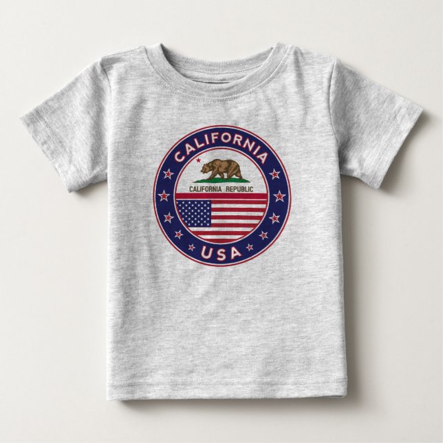 Kalifornien Baby T-shirt (Vorderseite)
