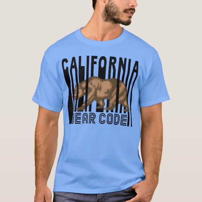 KALIFORNIEN BÄR CODE Freund T-Shirt (Vorderseite)