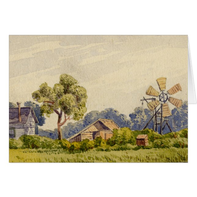 Kalifornien-Bauernhof, nahe Stockton (Vorderseite (Horizontal))