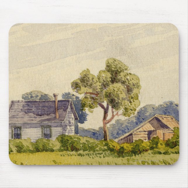 Kalifornien-Bauernhof, nahe Stockton Mousepad (Vorne)