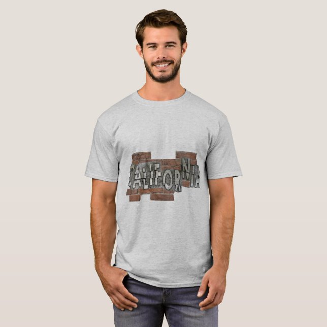 KALIFORNIEN-BEBEN-T-SHIRT T-Shirt (Vorne ganz)