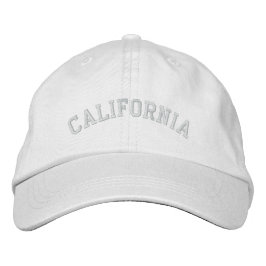 Kalifornien bestickte, anpassbare Cap White Bestickte Baseballkappe