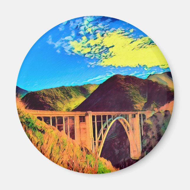 Kalifornien - BIXBY CREEK - Bridge Magnet (Vorne)