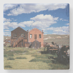 Kalifornien, Bodie State Historic Park, Ein altes Steinuntersetzer