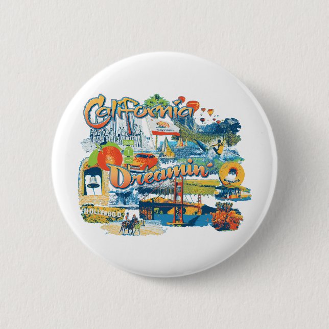 Kalifornien Button (Vorderseite)