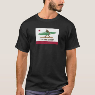 Kalifornien, das Bigfoot Longboard surft T-Shirt