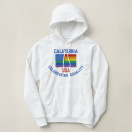 KALIFORNIEN, das Gleichheits-Sweatshirt feiert Bestickter Hoodie