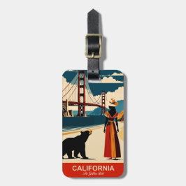Kalifornien: Der Golden Staat Luggage Tag Gepäckanhänger
