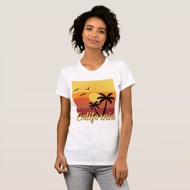 Kalifornien-Design - Frauen-Bella+Leinwand-Slim-Fi T-Shirt (Vorne ganz)