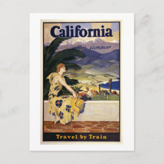 Kalifornien diesen Sommer. Reise mit dem Zug Postkarte