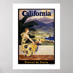 Kalifornien diesen Sommer. Reiseplaner Poster