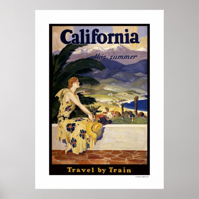 Kalifornien diesen Sommer. Reiseplaner Poster (Vorne)