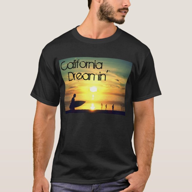 Kalifornien Dreamin Surfer-Shirt T-Shirt (Vorderseite)