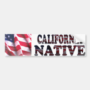 Kalifornien-Eingeborener Autoaufkleber