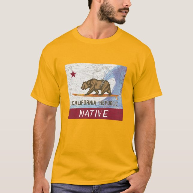 Kalifornien-Eingeborener T-Shirt (Vorderseite)
