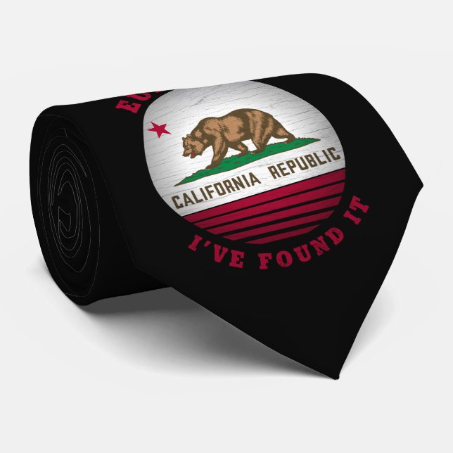 KALIFORNIEN EUREKA STAAT FLAG KRAWATTE (Gerollt)