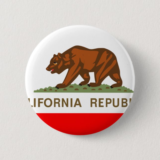 Kalifornien-Flagge Button (Vorderseite)